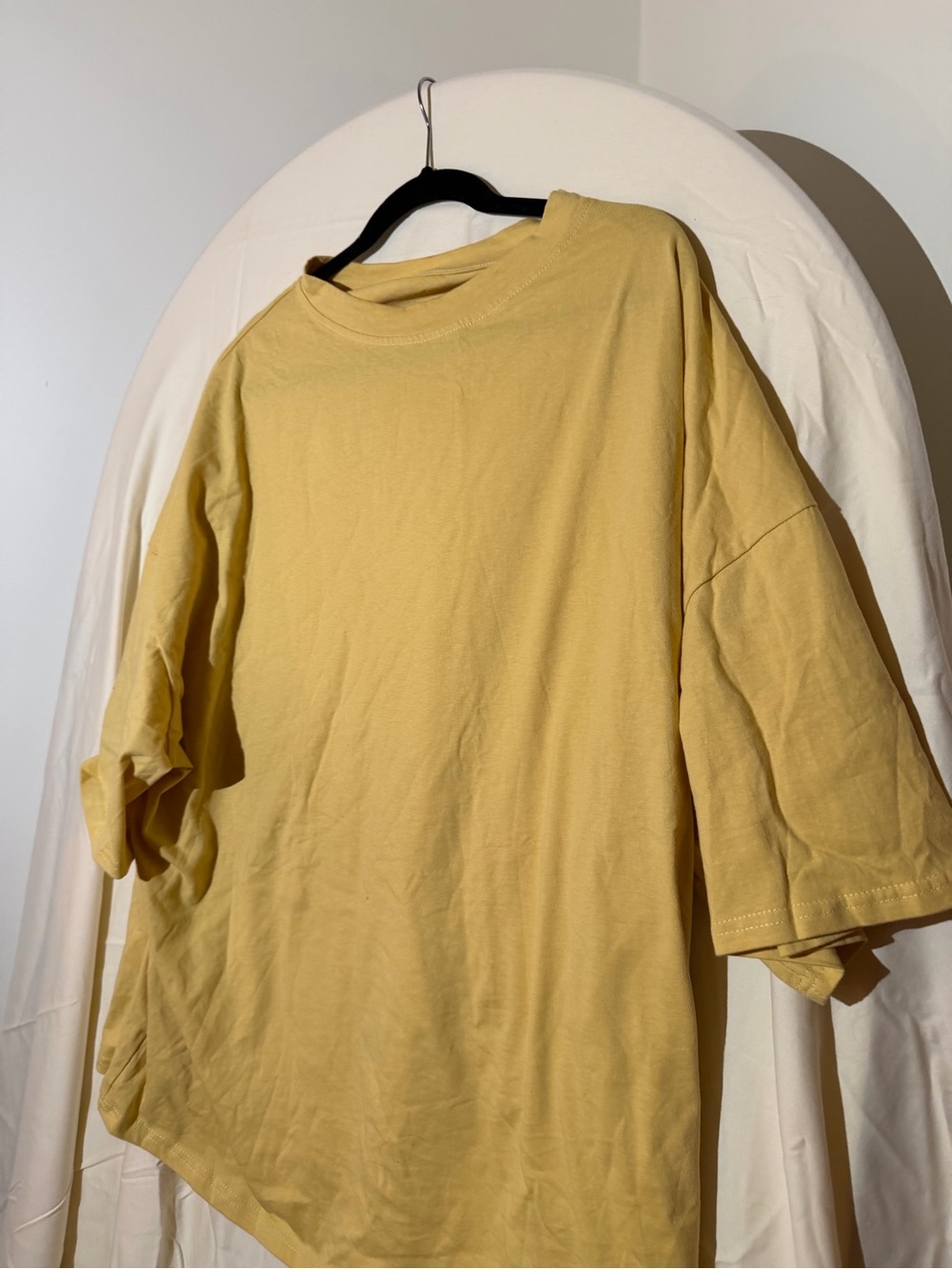 SHEIN Oversized Short Sleeve Tee - Mustard